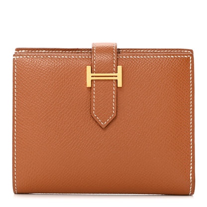 Hermes Epsom Bearn Compact Wallet Gold 1 of 7