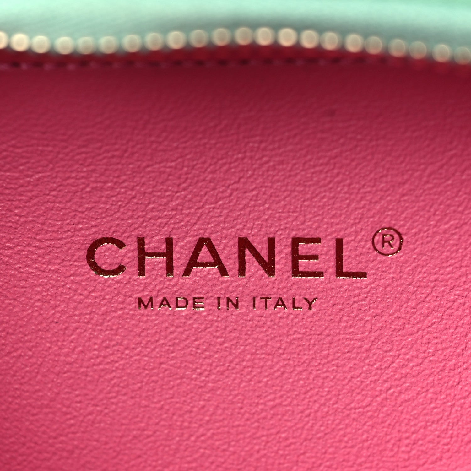 Chanel Caviar Quilted Small CC Filigree Vanity Case Pink Green Blue 6 of 9