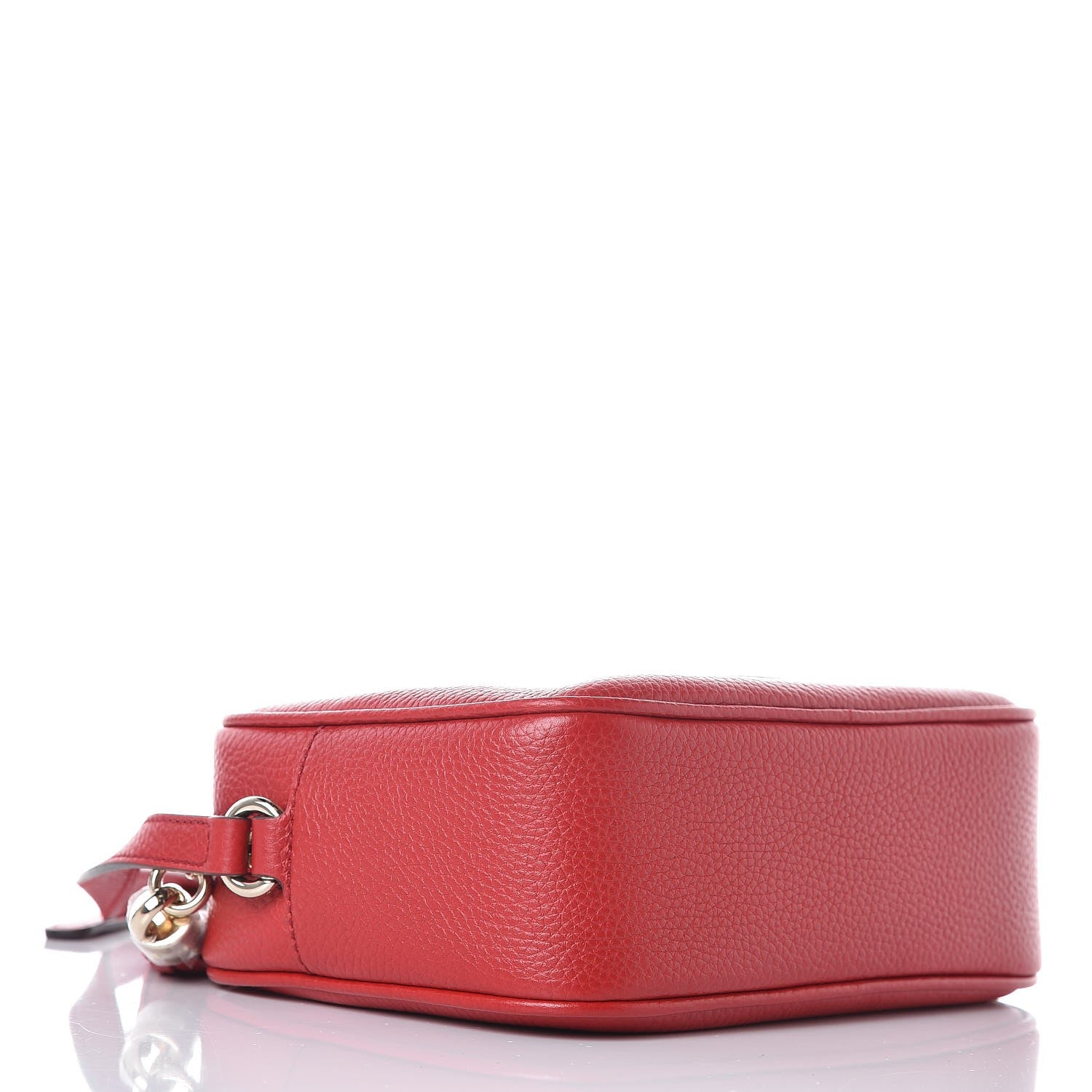 Gucci Pebbled Calfskin Small Soho Disco Bag Tabasco Red 4 of 8