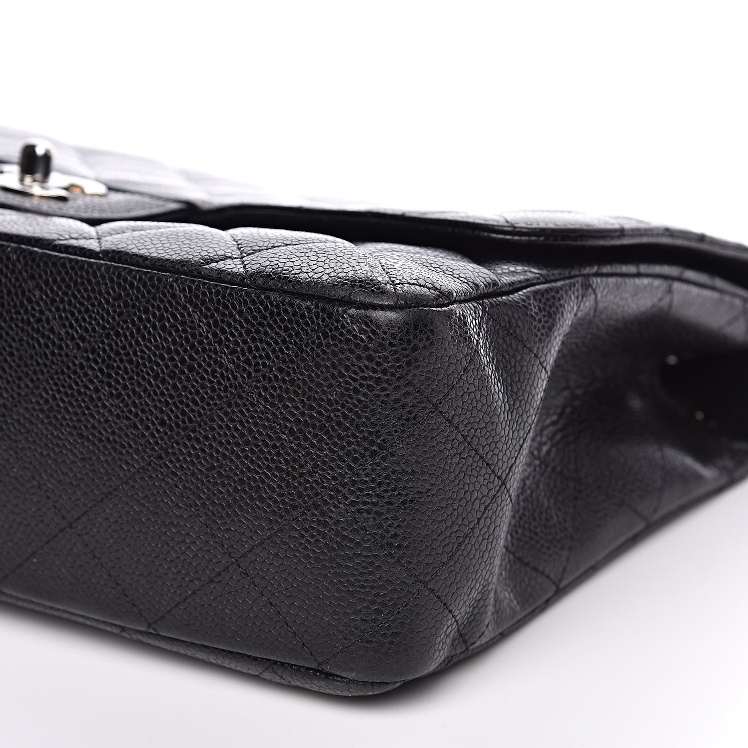 Chanel Caviar Quilted Jumbo Single Flap Black 10 of 15