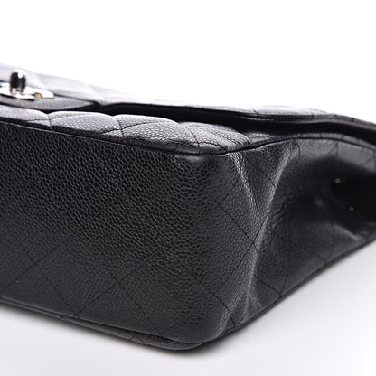 Chanel Caviar Quilted Jumbo Single Flap Black 10 of 15