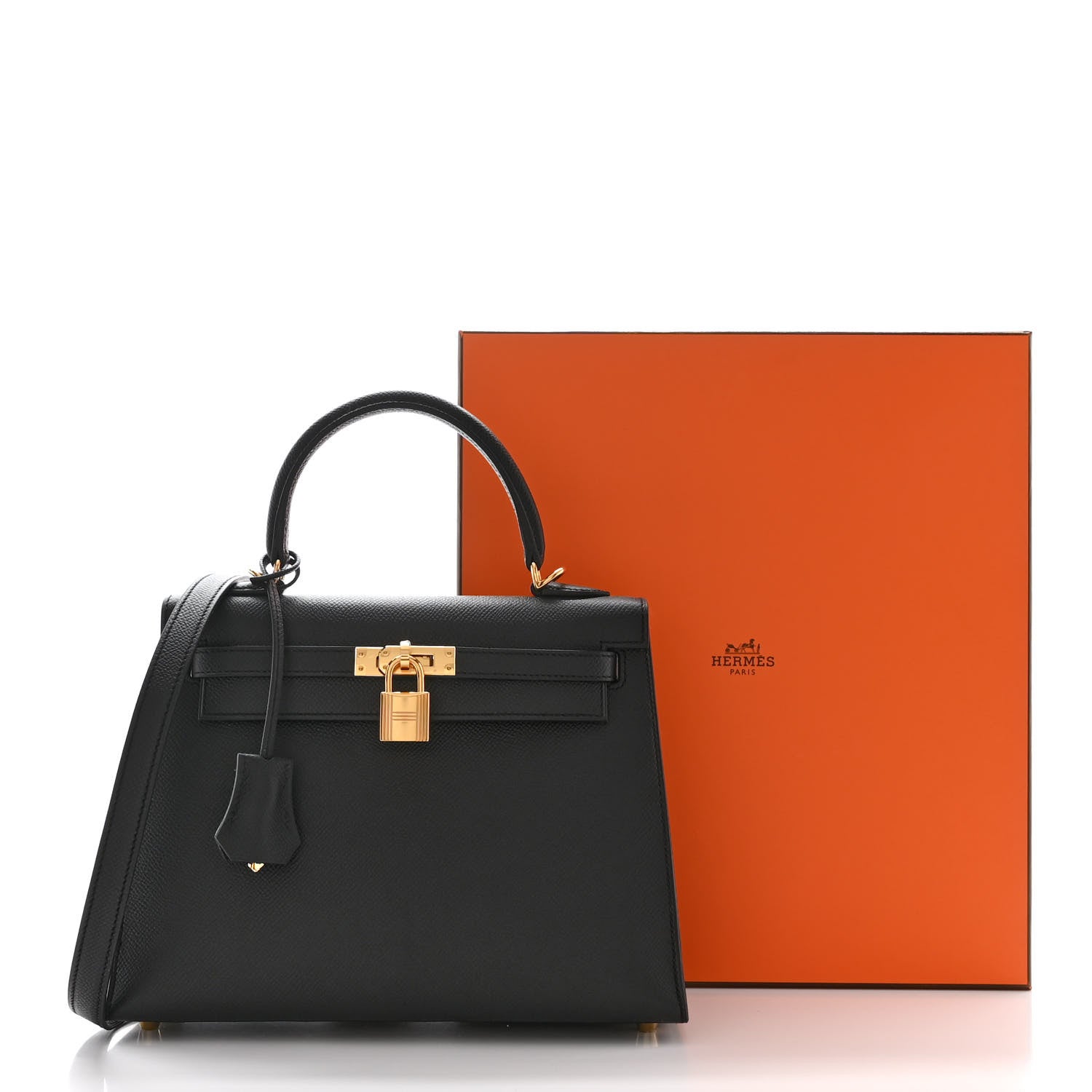 Hermes Epsom Kelly Sellier 25 Black 11 of 11