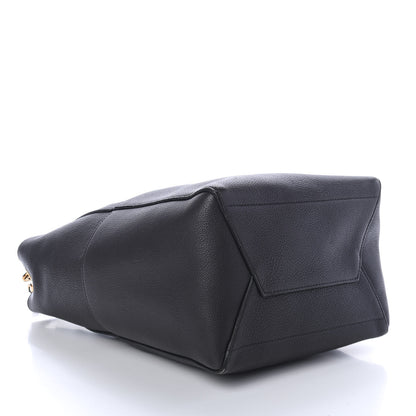 Celine Soft Grained Calfskin Sangle Bucket Bag Grey 3 of 4