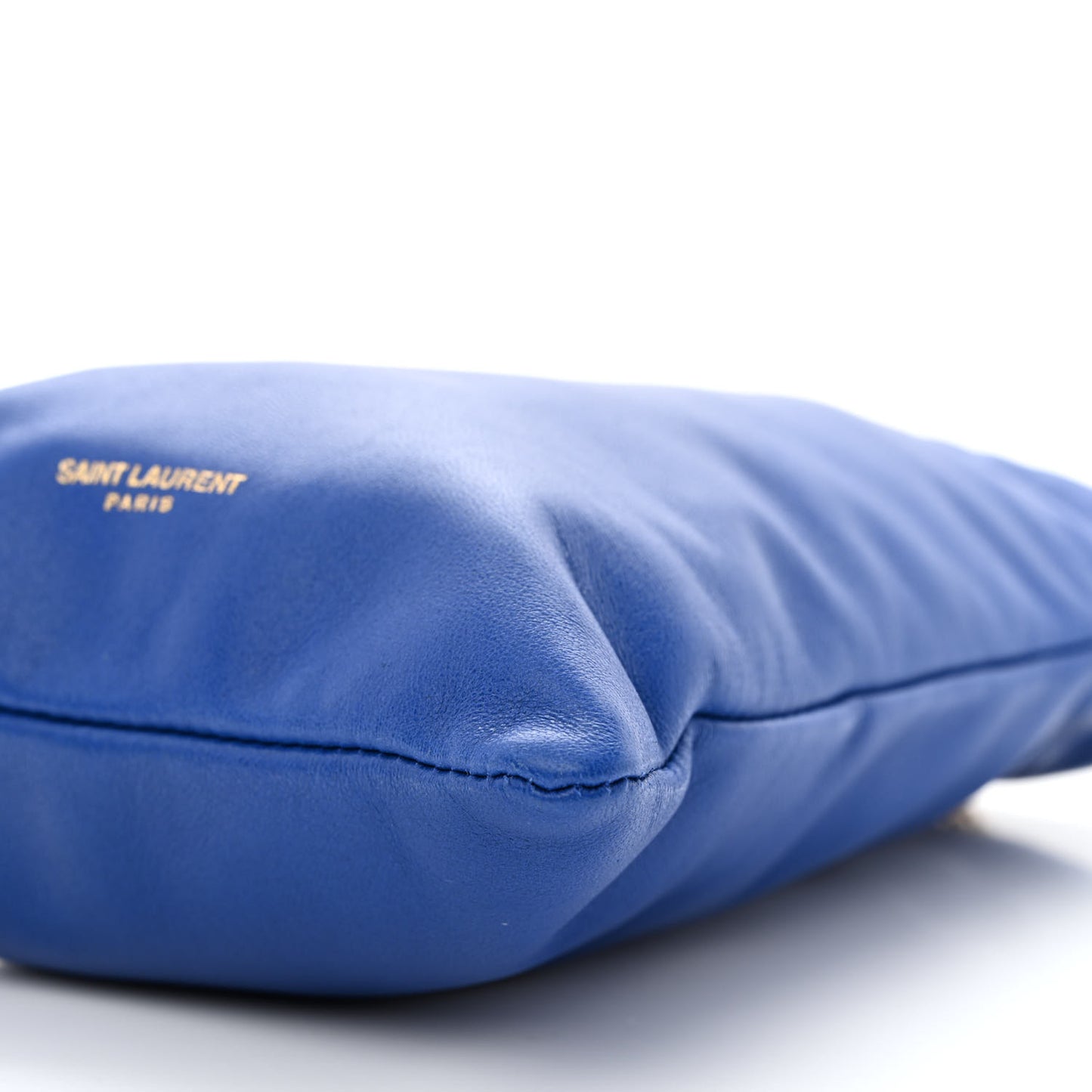Lambskin Paris Drawstring Pouch Bleu Majorelle