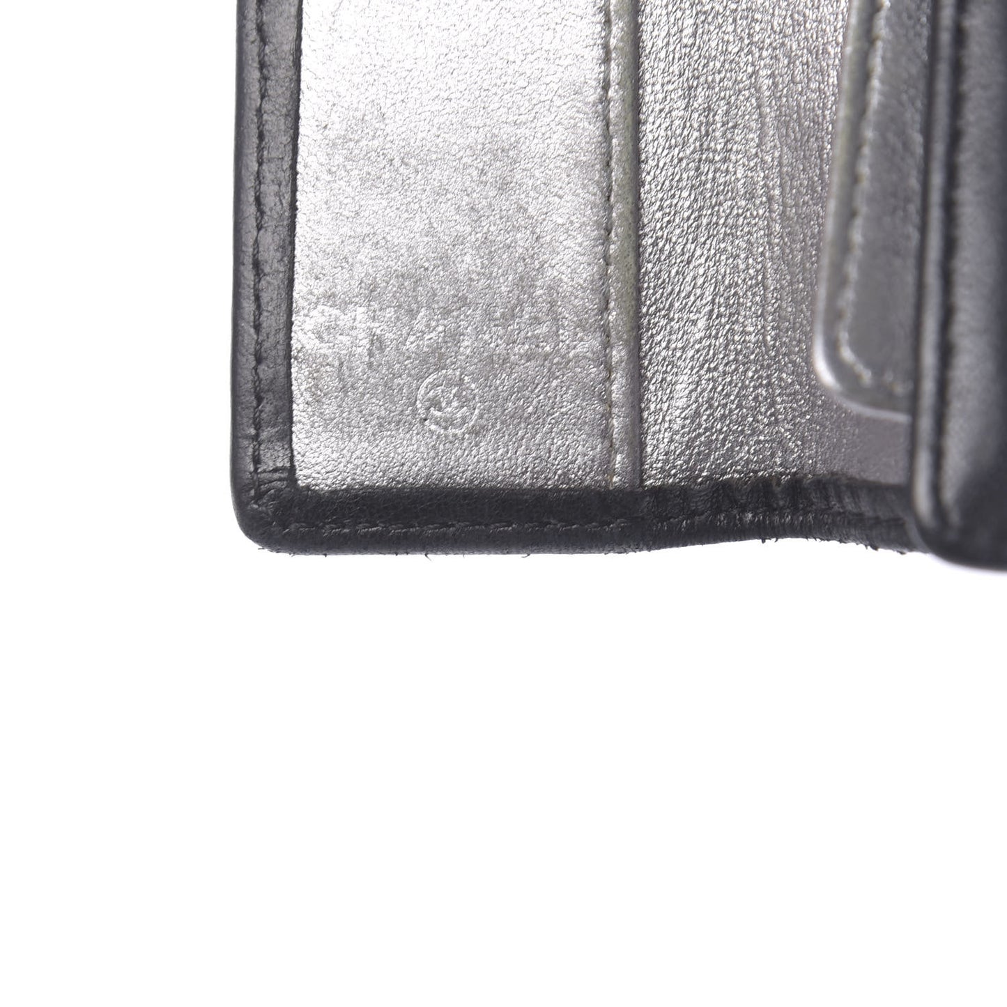 Lambskin Vertical Quilted 6 Key Holder Black