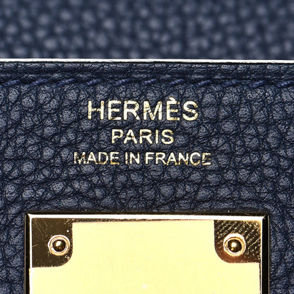 Hermes Togo Kelly Retourne 28 Bleu Nuit 22 of 39