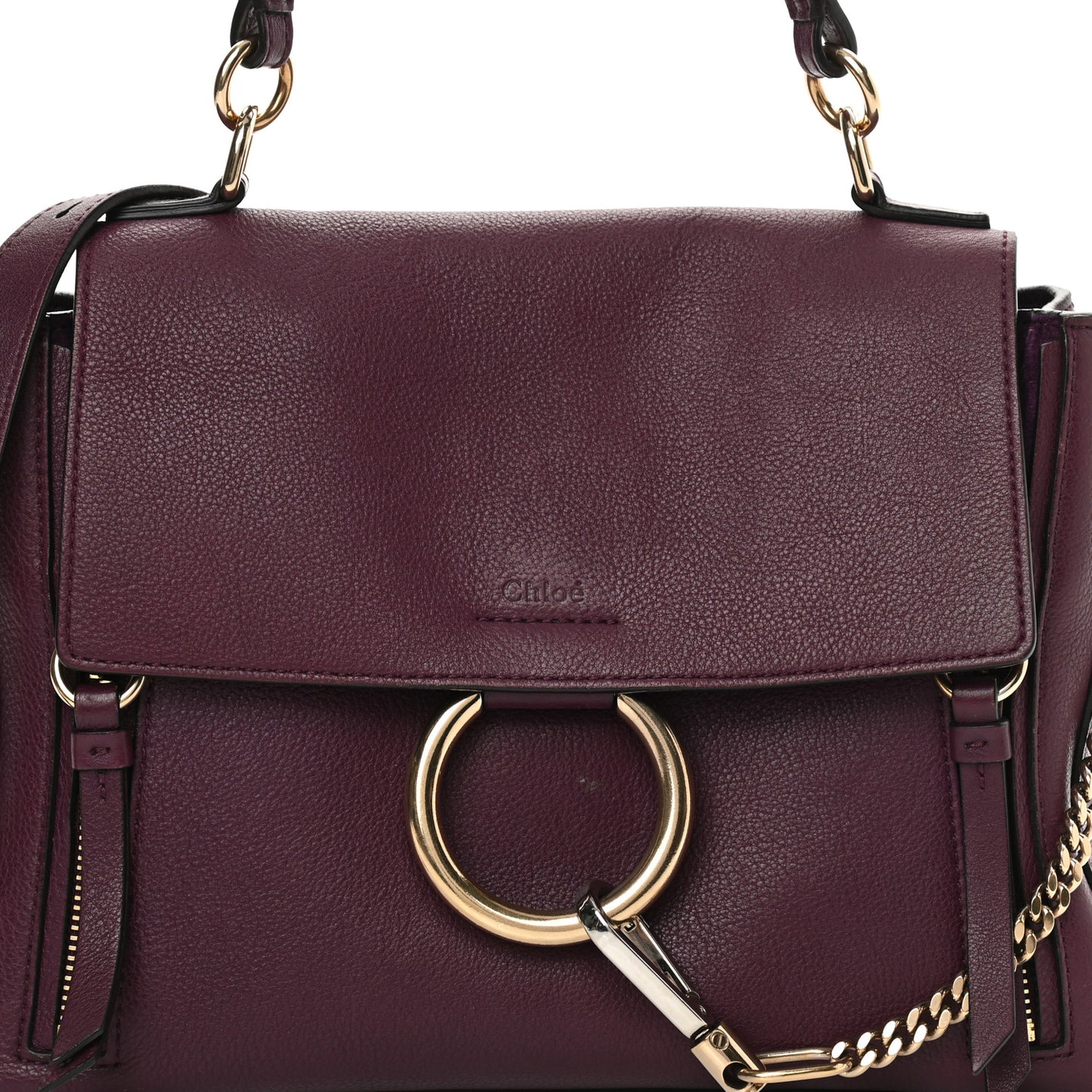 Calfskin Small Faye Day Shoulder Bag Intense Violine