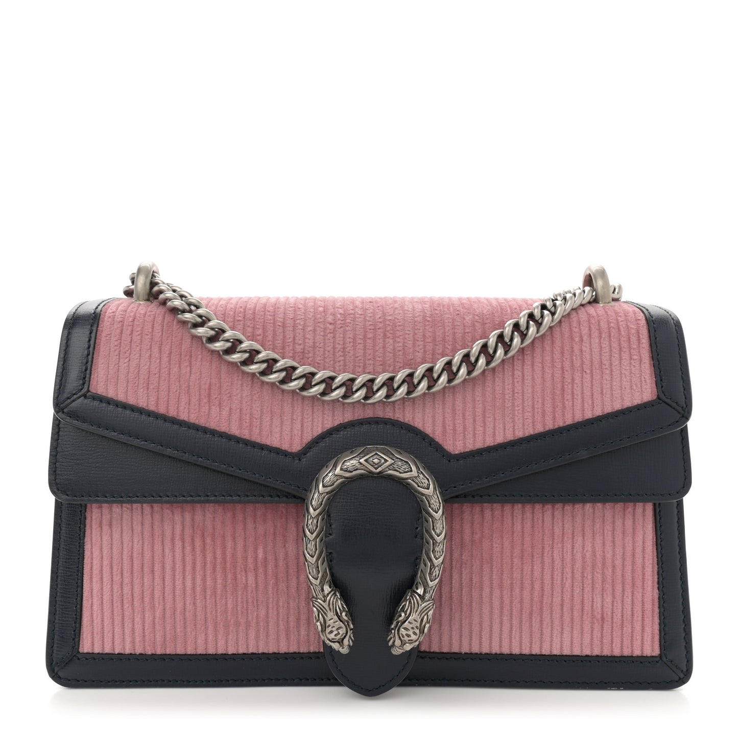 Lanzo Stretch Cord Azalea Calfskin Small Dionysus Shoulder Bag Pink Blue