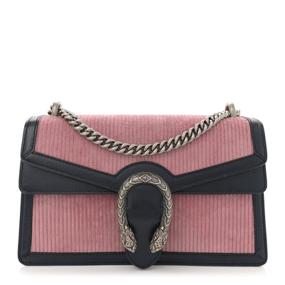Gucci Lanzo Stretch Cord Azalea Calfskin Small Dionysus Shoulder Bag Pink Blue 1 of 10