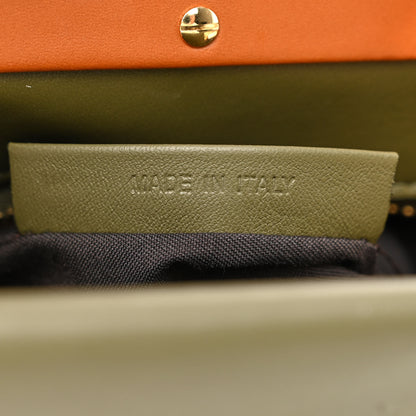 Fendi Vitello Seta Light Aura Shiny Nappa Medium Peekaboo I SEE U Satchel Equatore Cuoio 8 of 13