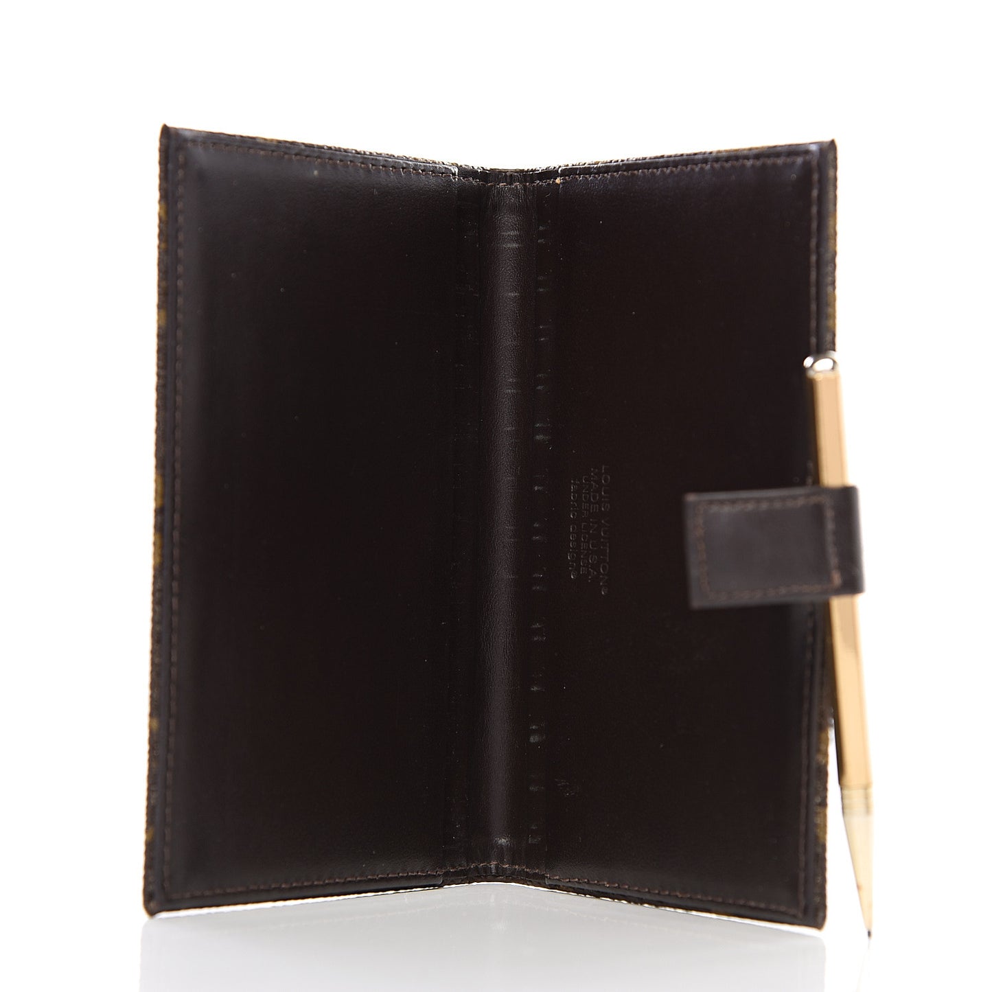 Monogram Mini Agenda Cover w Pencil