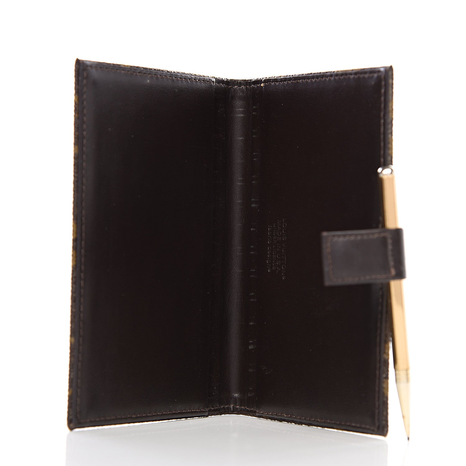 Louis Vuitton Monogram Mini Agenda Cover w Pencil 4 of 9