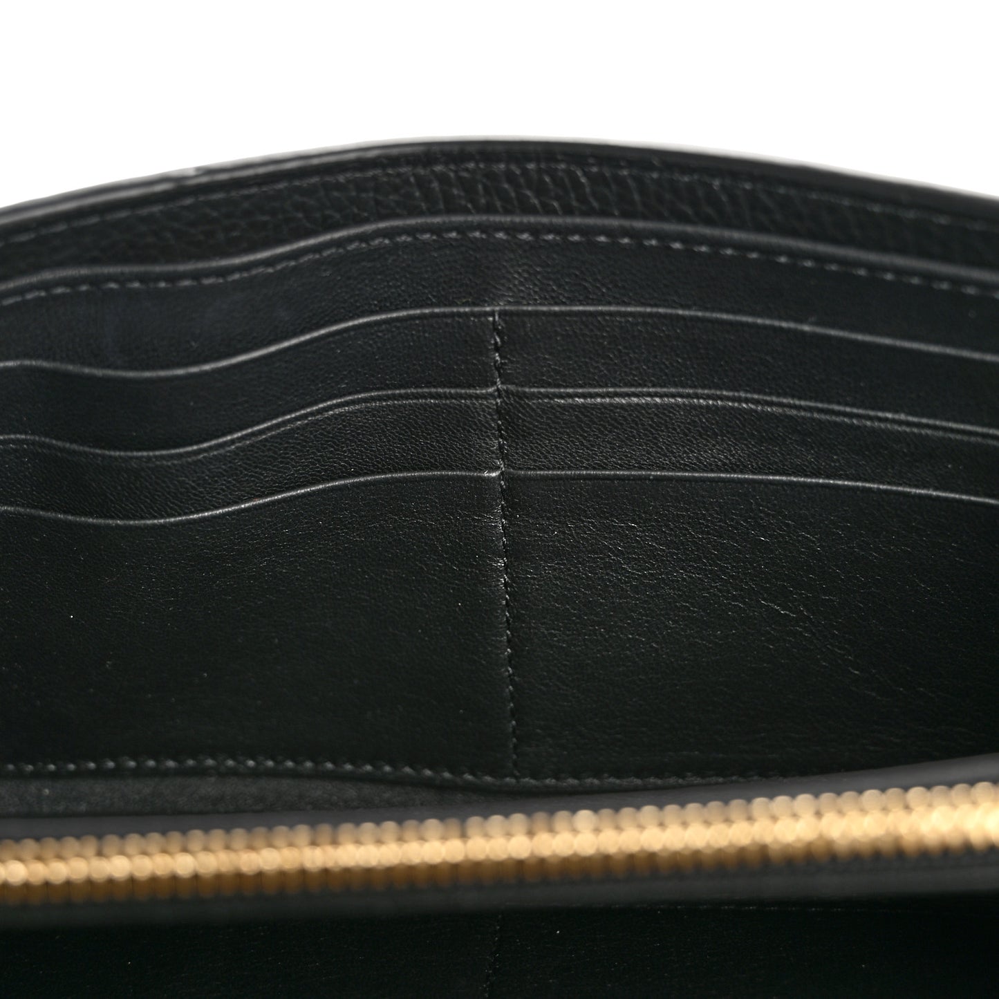 Calfskin Marcie Continental Flap Wallet Black