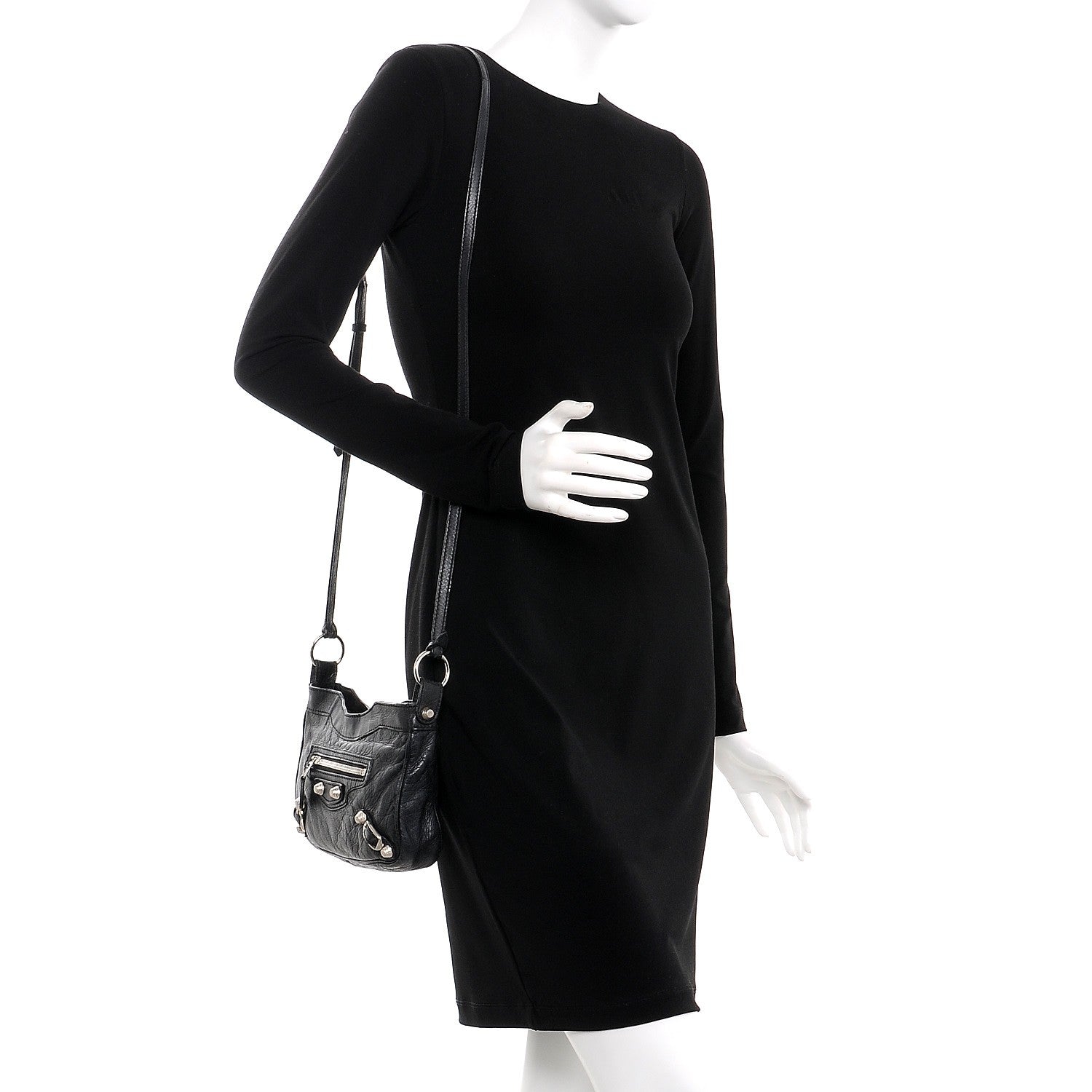 Balenciaga Agneau Giant 12 Silver Hardware Hip Black 2 of 10