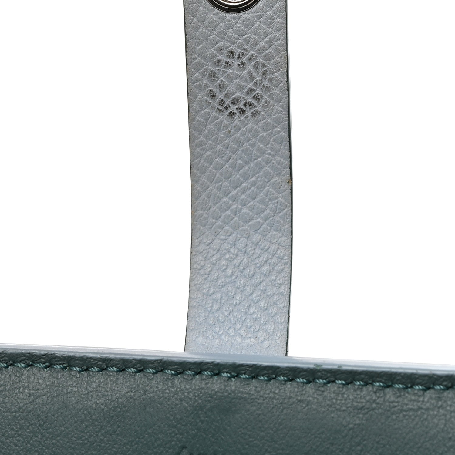 Celine Grained Calfskin Medium Multifunction Strap Wallet Pale Blue 9 of 10