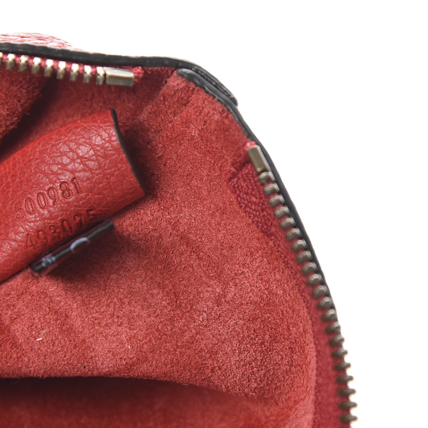 Pebbled Calfskin Medium Logo Portfolio Clutch Hibiscus Red