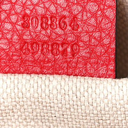 Gucci Pebbled Calfskin Small Soho Disco Bag Tabasco Red 7 of 11