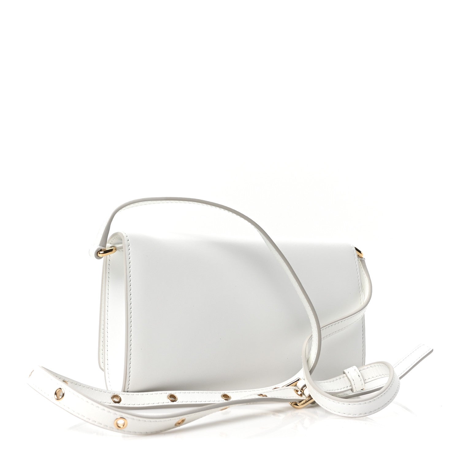 Dolce & Gabbana Calfskin DG Millennials Crossbody Bag White 3 of 9