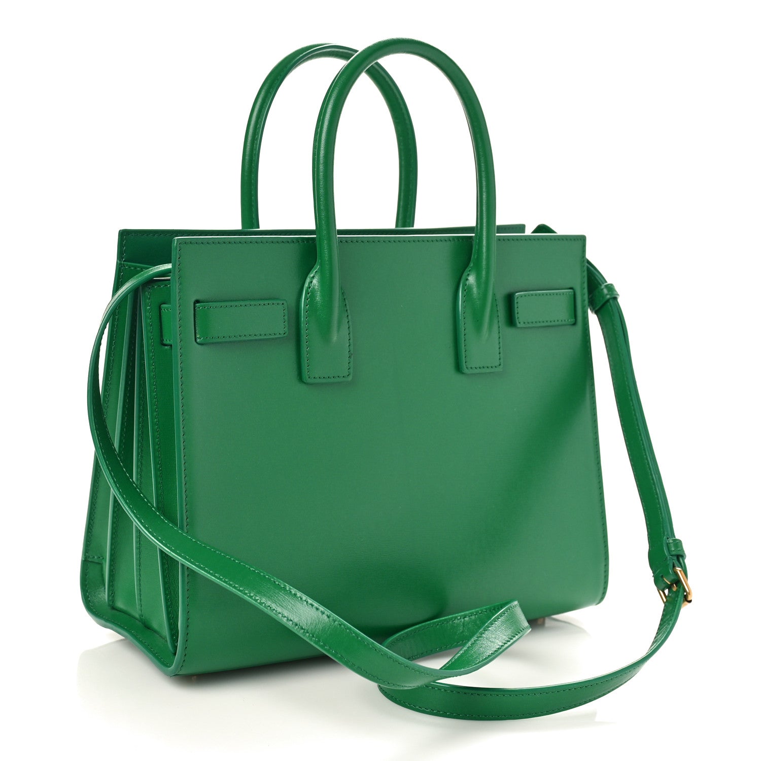 Saint Laurent Calfskin Baby Sac De Jour Green 4 of 9