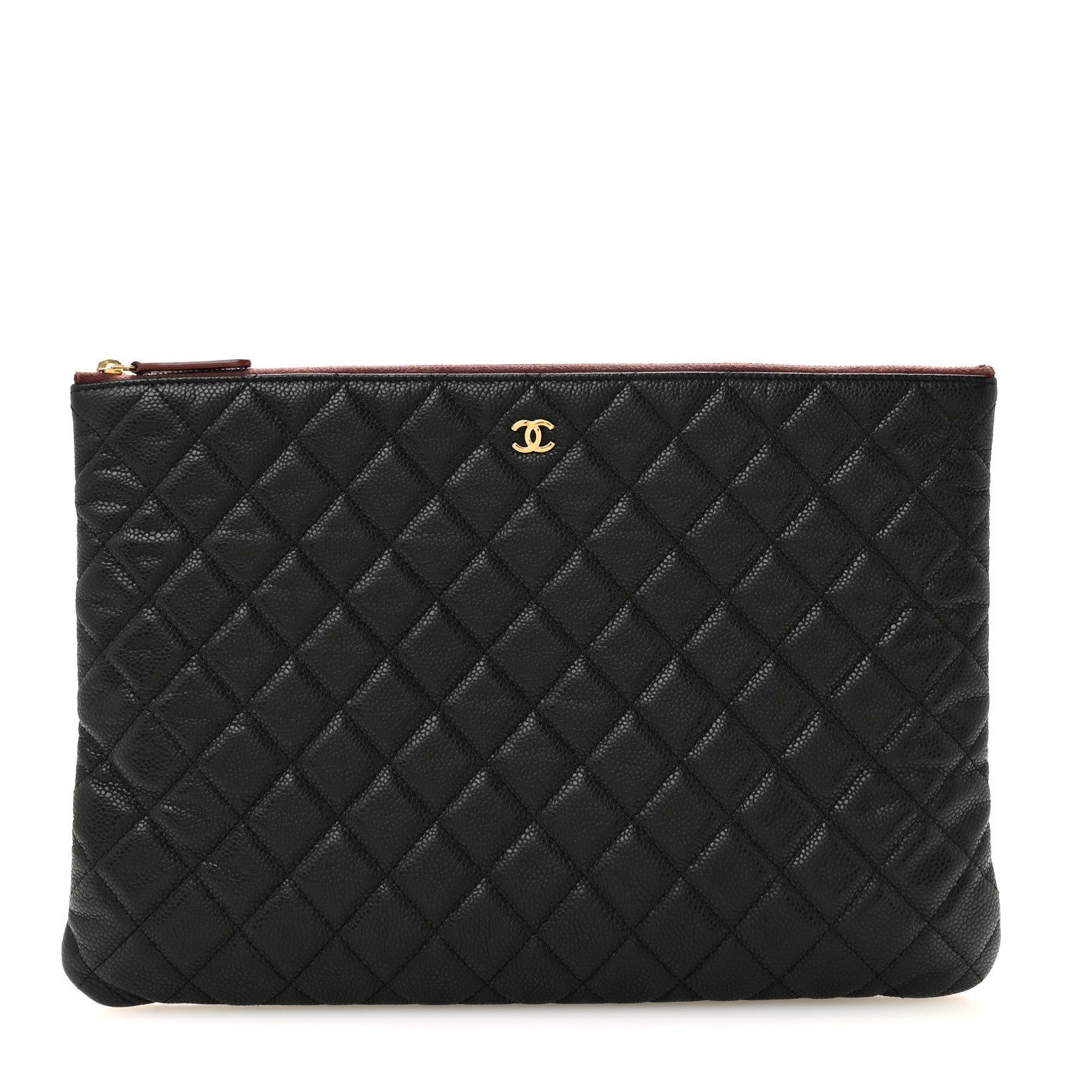 Chanel Caviar Quilted Large Cosmetic Case Black 1 of 9