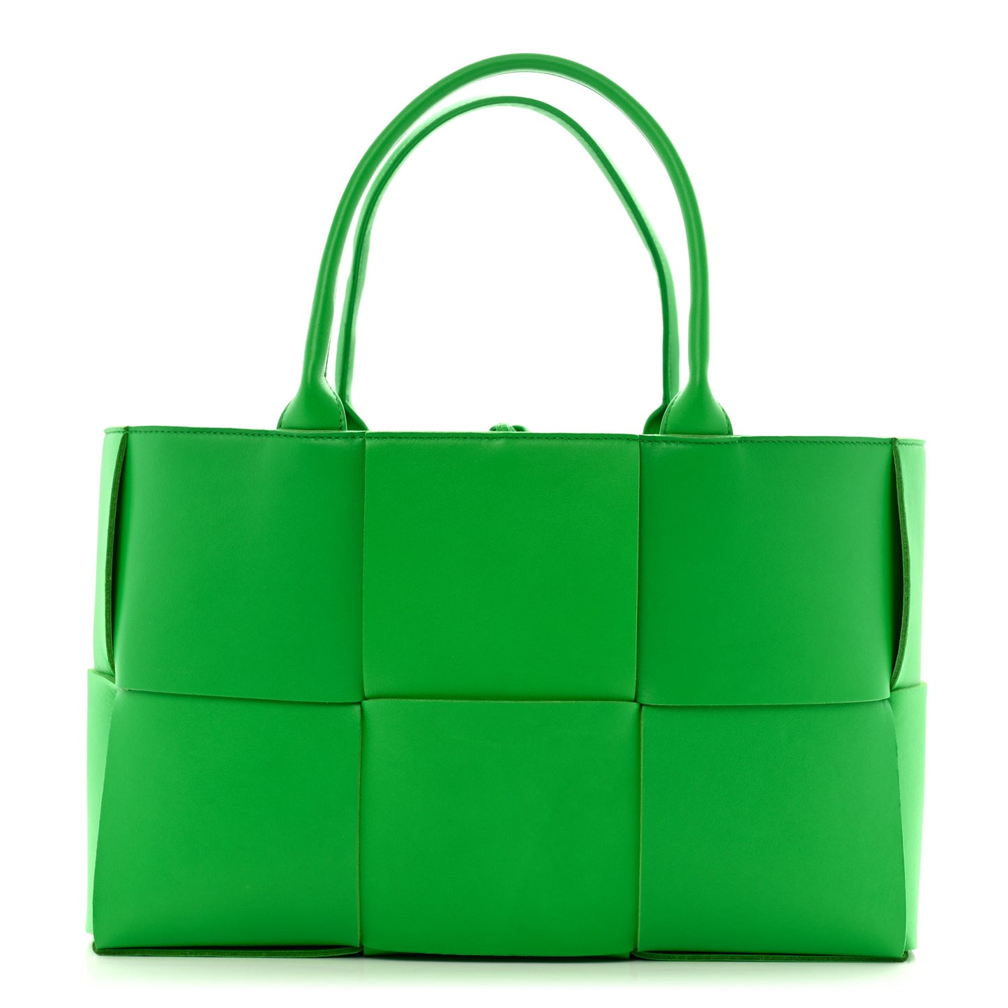 Nappa Maxi Intrecciato Medium Arco Tote Parakeet