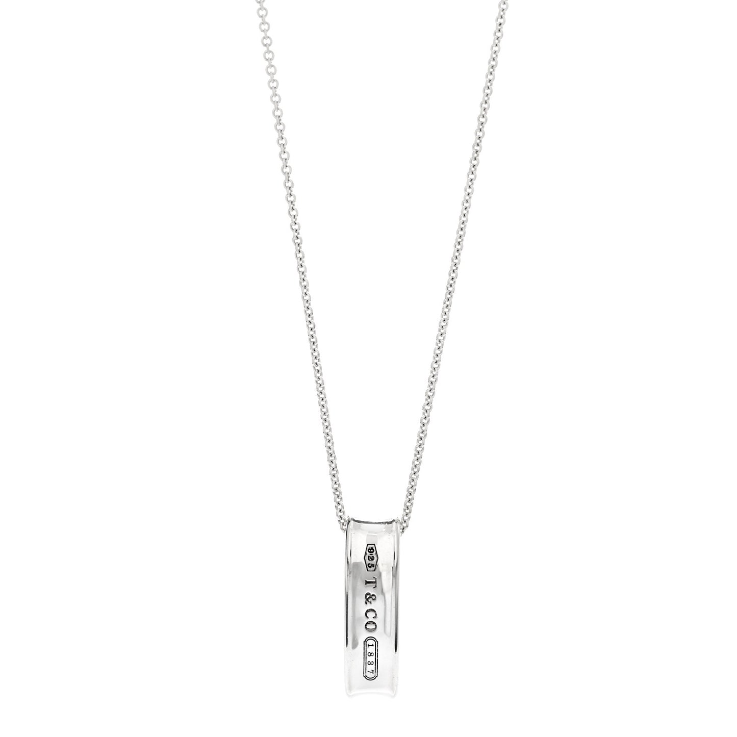 Sterling Silver 1837 Oval Loop Pendant Necklace