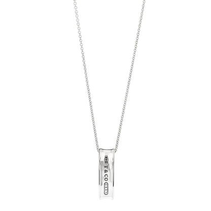 Tiffany Sterling Silver 1837 Oval Loop Pendant Necklace 3 of 5
