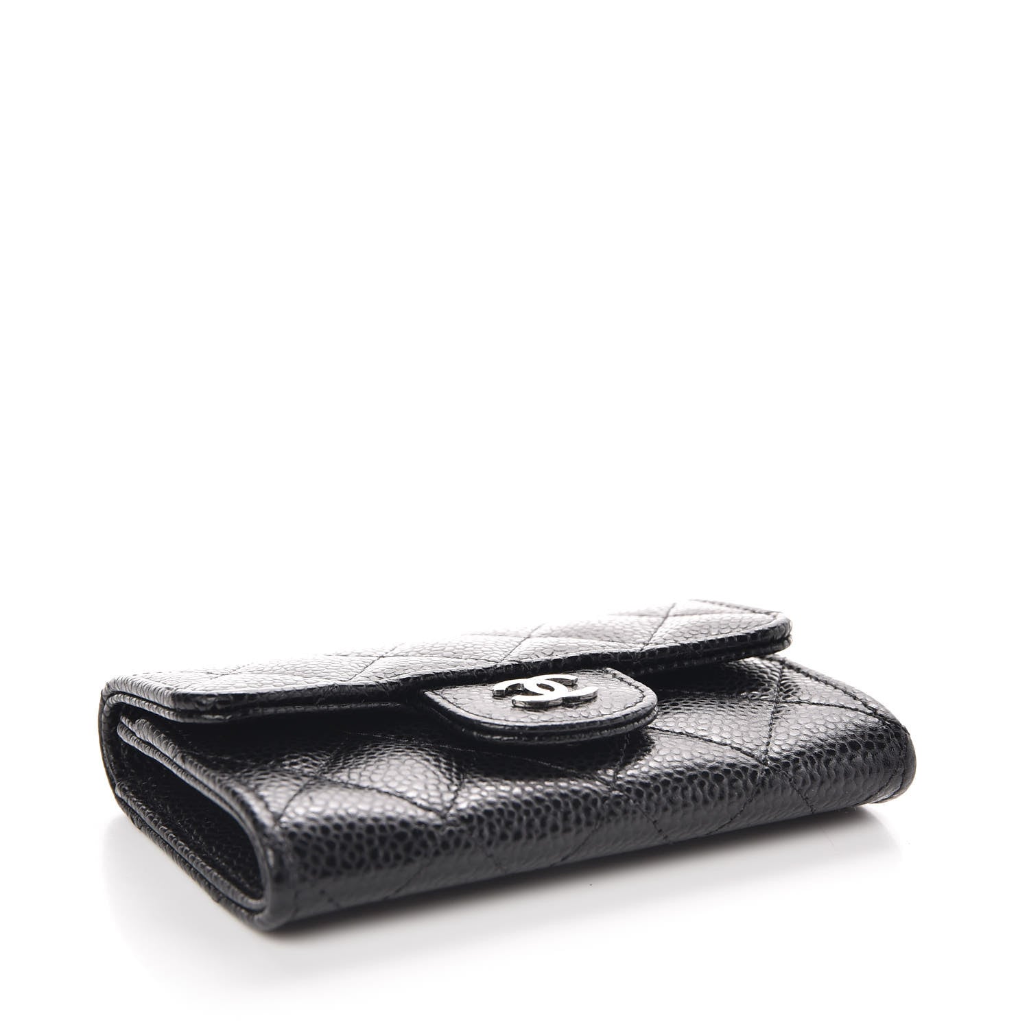Chanel Caviar Quilted Flap Card Holder Black 4 of 7