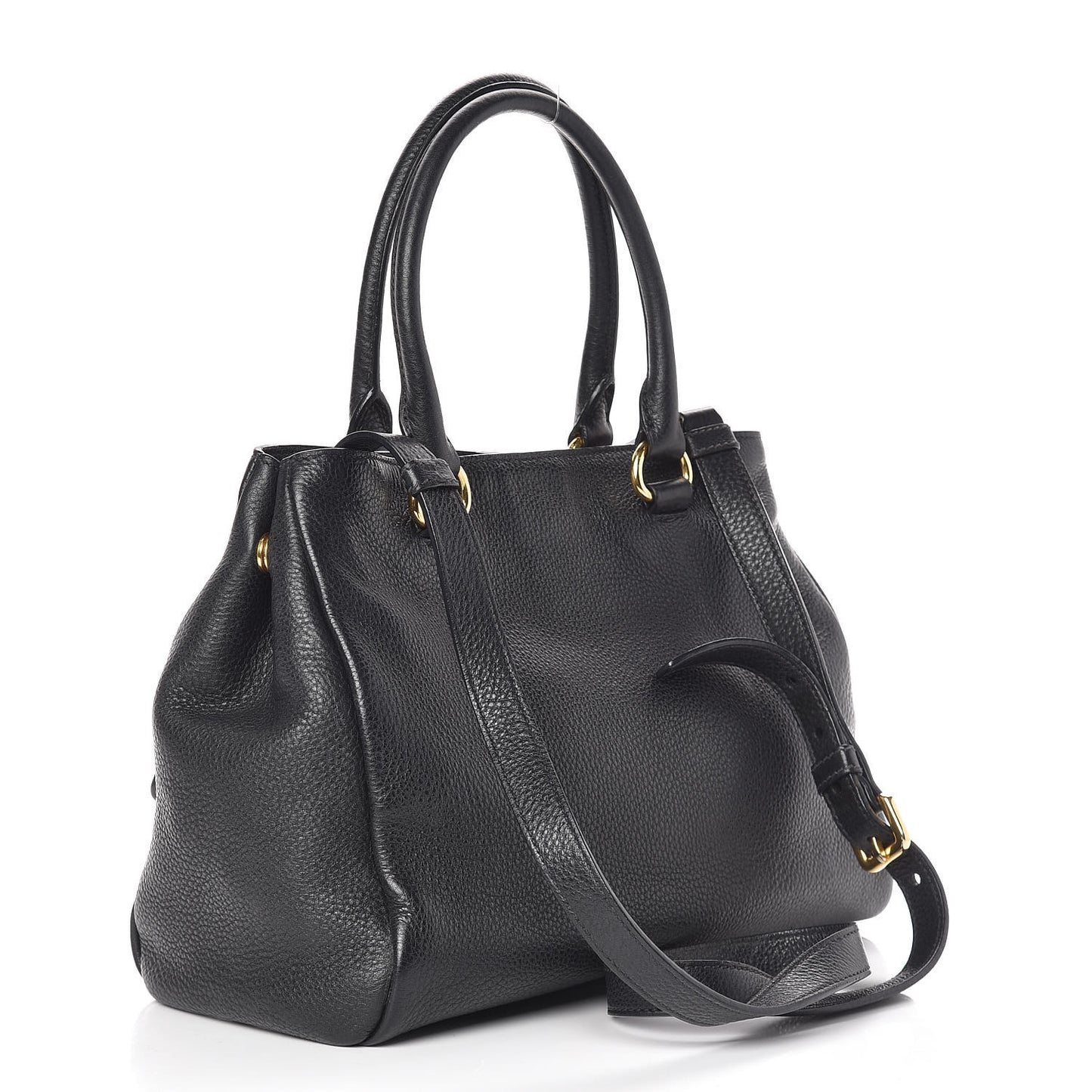 Vitello Phenix Shopping Bag Black