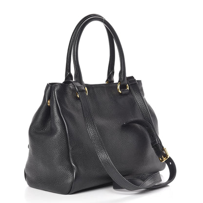 Prada Vitello Phenix Shopping Bag Black 4 of 23