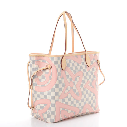 Louis Vuitton Damier Azur Tahitienne Neverfull MM 4 of 10