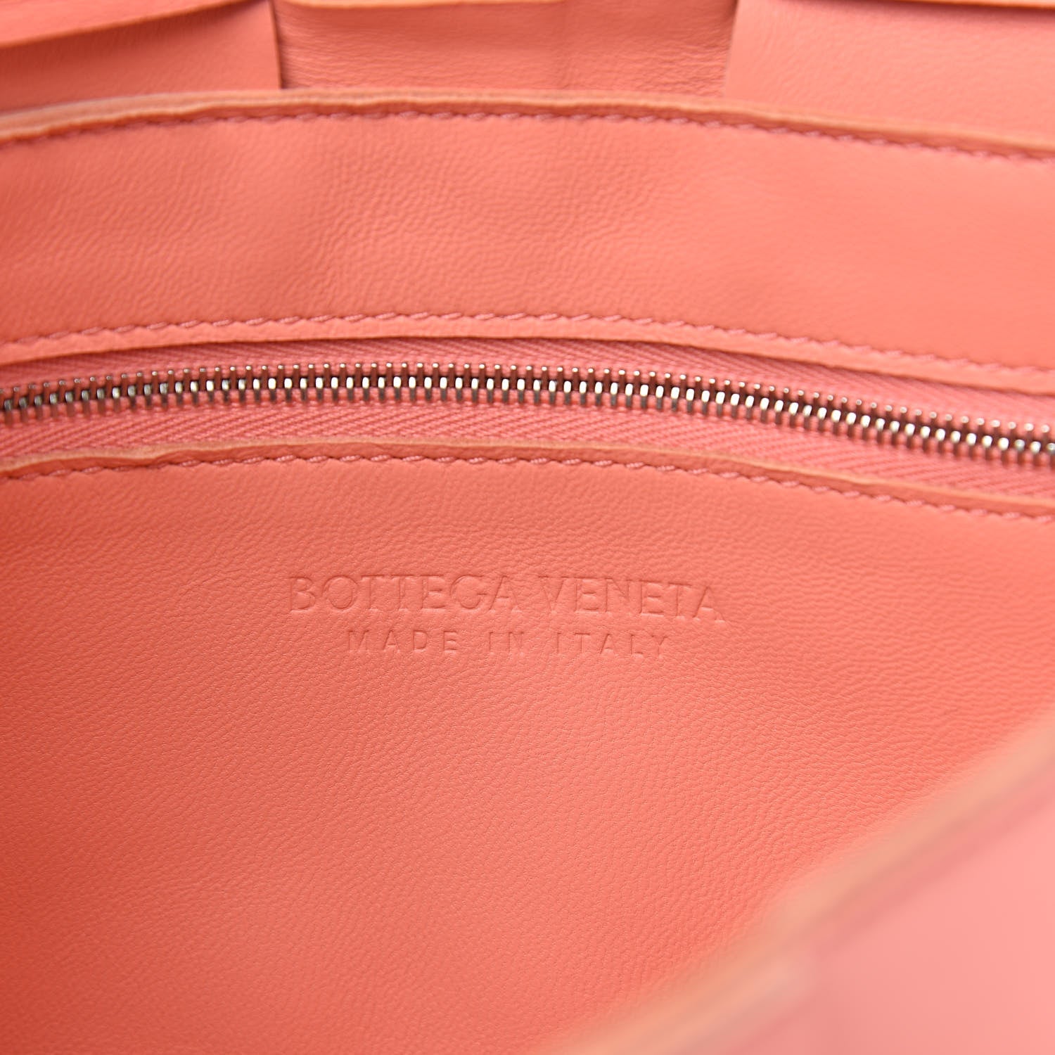 Bottega Veneta Nappa Maxi Intreccio Cassette Bag Peach 6 of 9