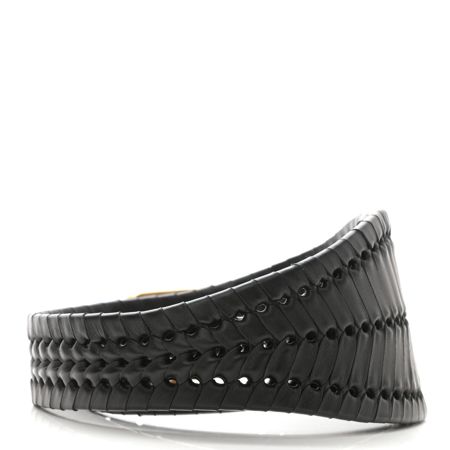 Calfskin Braided 30 Montaigne Belt 85 Black
