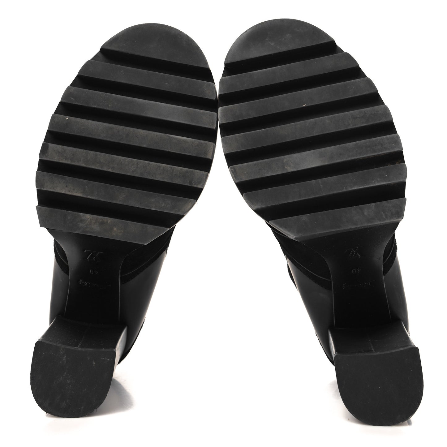 Suede Calfskin Monogram Star Trail Ankle Boots 40 Black