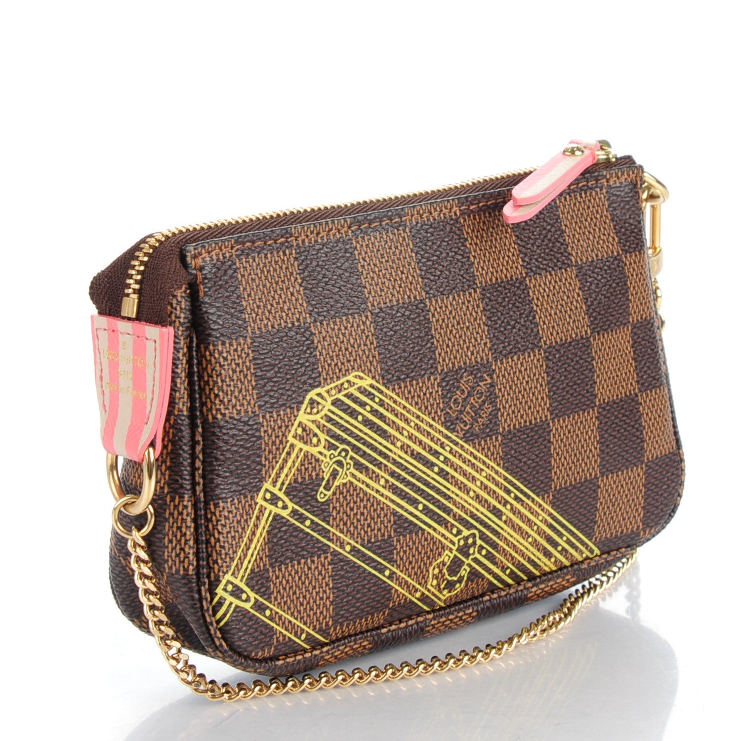Louis Vuitton Damier Ebene 2014 Christmas Animation Mini Pochette Accessories 3 of 7