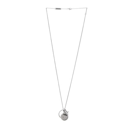 Louis Vuitton Zamac Palladium Monogram Charms Necklace Silver 3 of 8