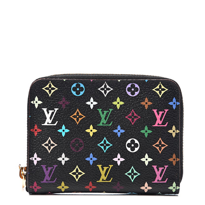 Louis Vuitton Monogram Multicolor Zippy Coin Purse Black Grenade 1 of 6