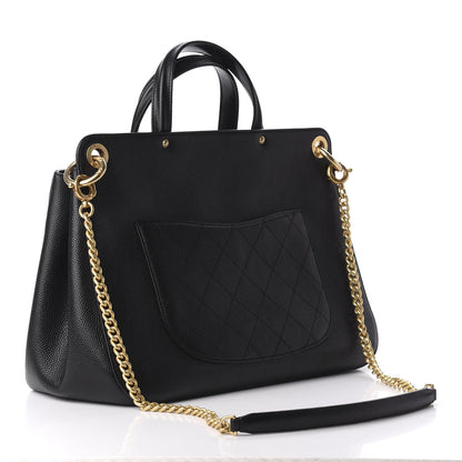 Chanel Caviar Large Shopping Tote Black 4 of 9
