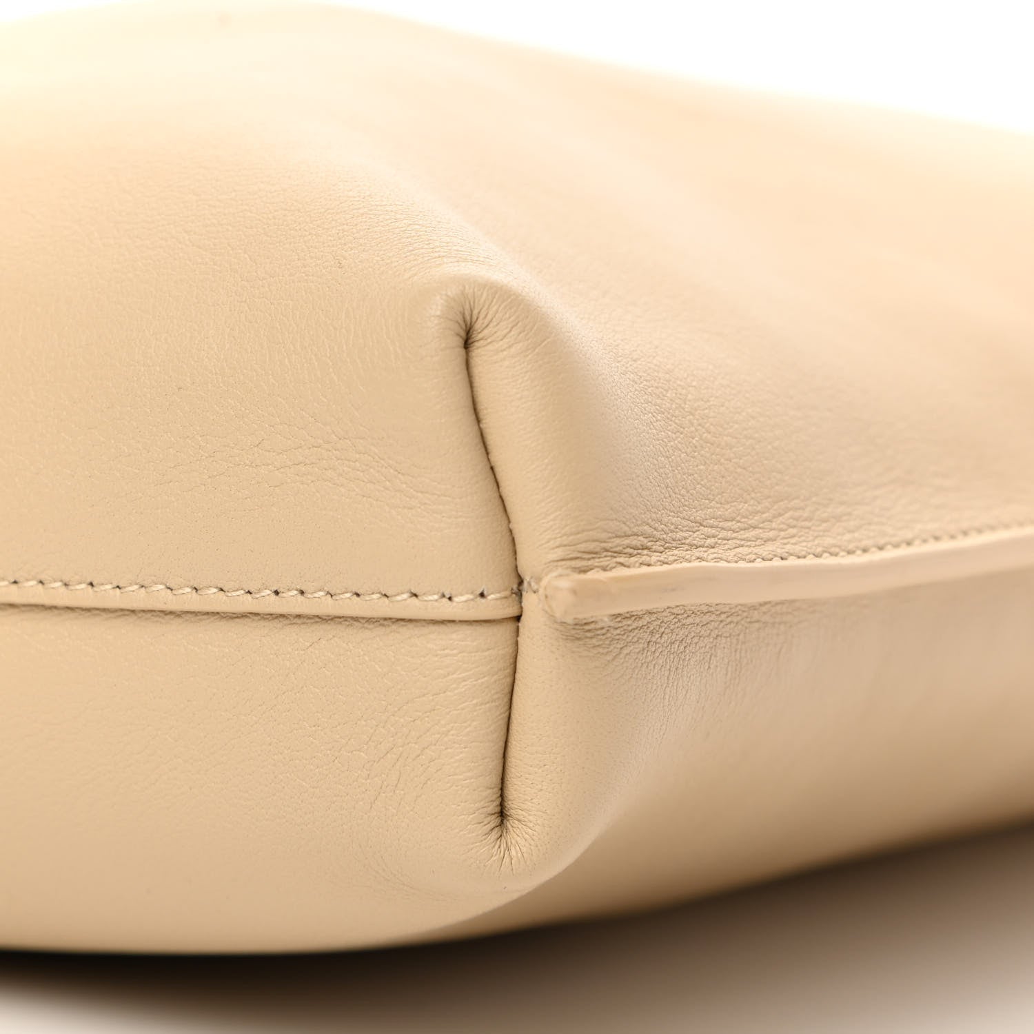 Saint Laurent SAINT LAUREN Smooth Calfskin Small Suzanne Hobo Ivory Natural 20 of 25