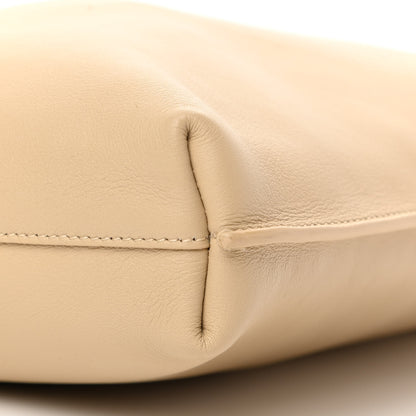 Saint Laurent SAINT LAUREN Smooth Calfskin Small Suzanne Hobo Ivory Natural 20 of 25