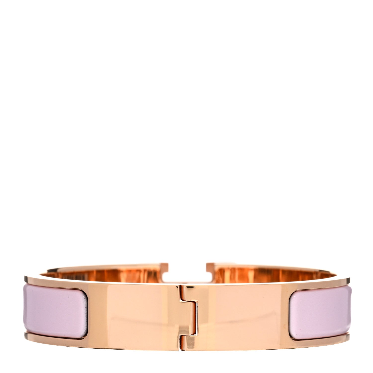 Hermes Enamel Clic Clac H Narrow Bracelet PM Rose Dragee 4 of 5