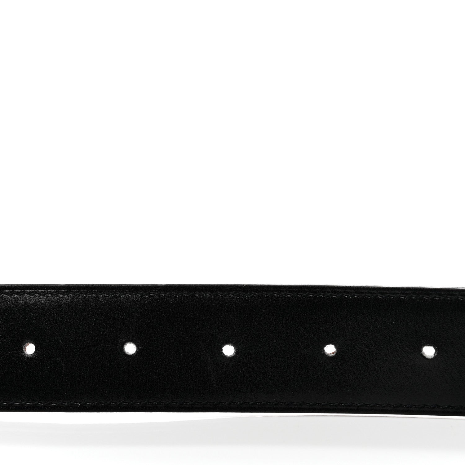 Hermes Box Togo 32mm H Belt 85 Black Orange 5 of 8