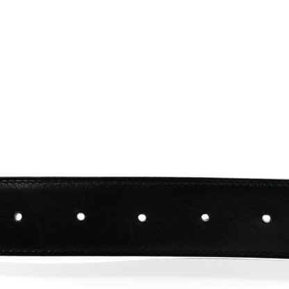 Hermes Box Togo 32mm H Belt 85 Black Orange 5 of 8