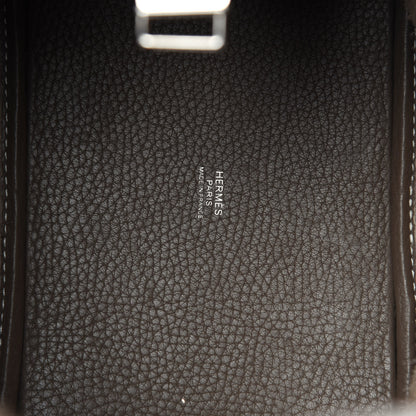 Hermes Taurillon Clemence Picotin Lock 18 PM Etoupe 8 of 11