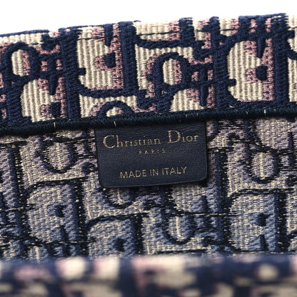 Christian Dior Oblique Medium Book Tote Blue Multicolor 6 of 13