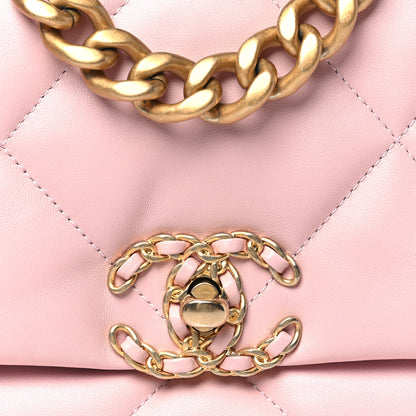 Chanel Lambskin Quilted Medium Chanel 19 Flap Light Pink 8 of 11