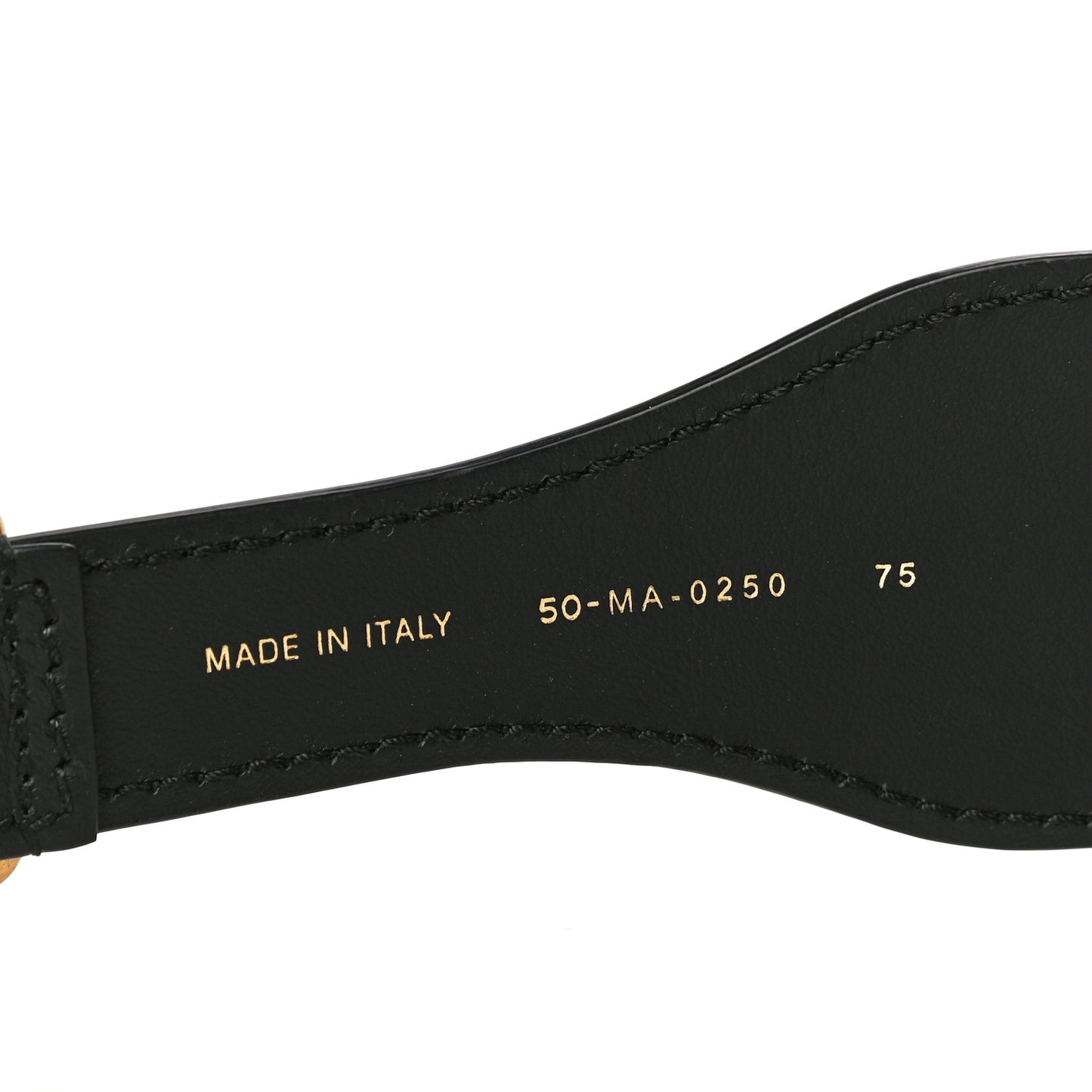Canvas Embroidered Large Book Belt 75 30 Black Beige