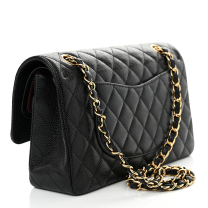 Chanel Caviar Quilted Medium Double Flap Black 3 of 11