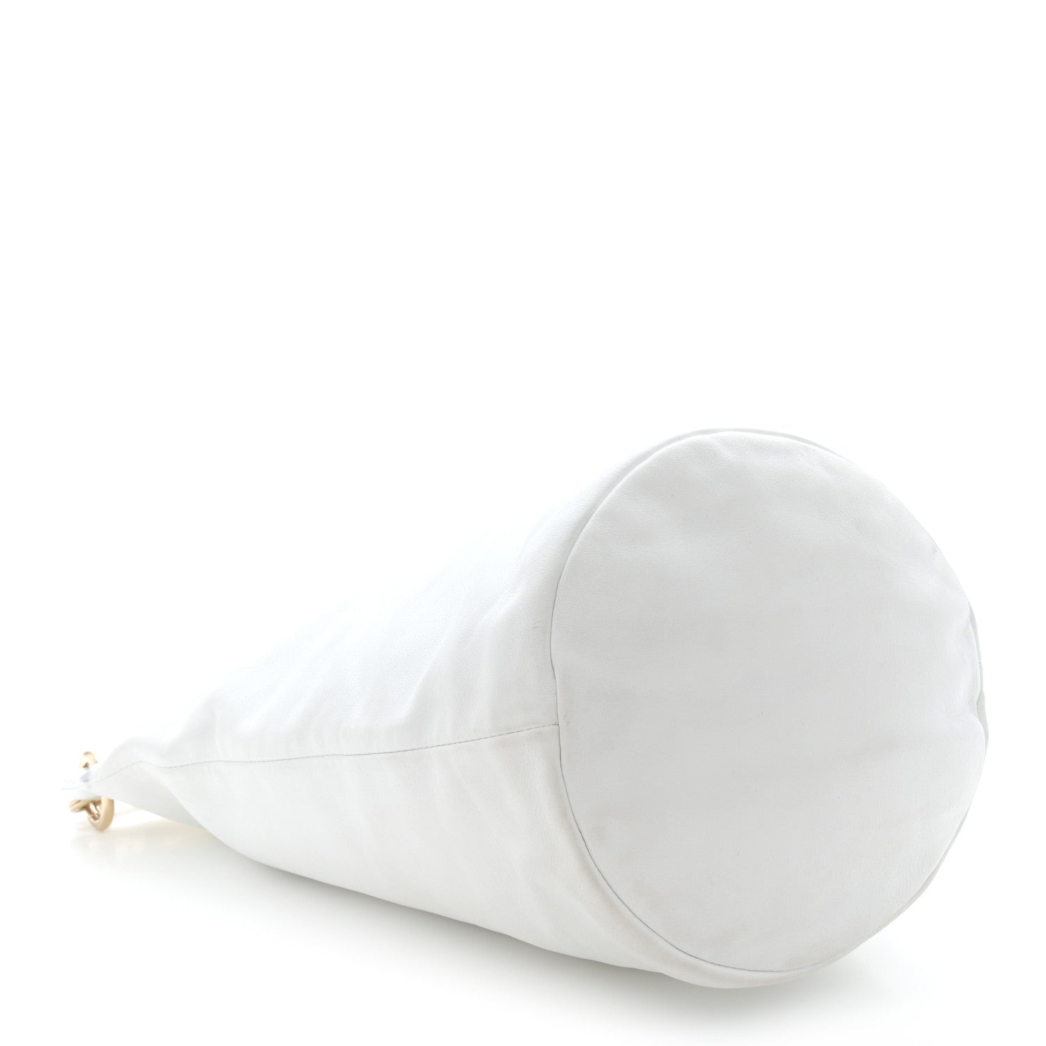 Chanel Calfskin CC Bucket Hobo White 4 of 11