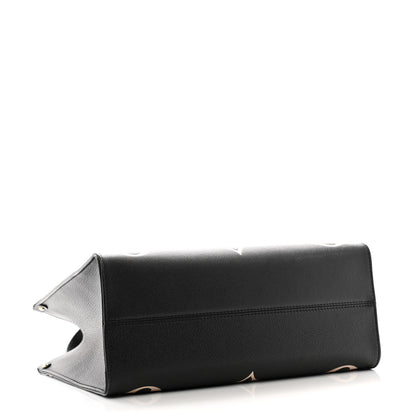 Louis Vuitton Empreinte Monogram Giant Onthego MM Black Beige 4 of 9